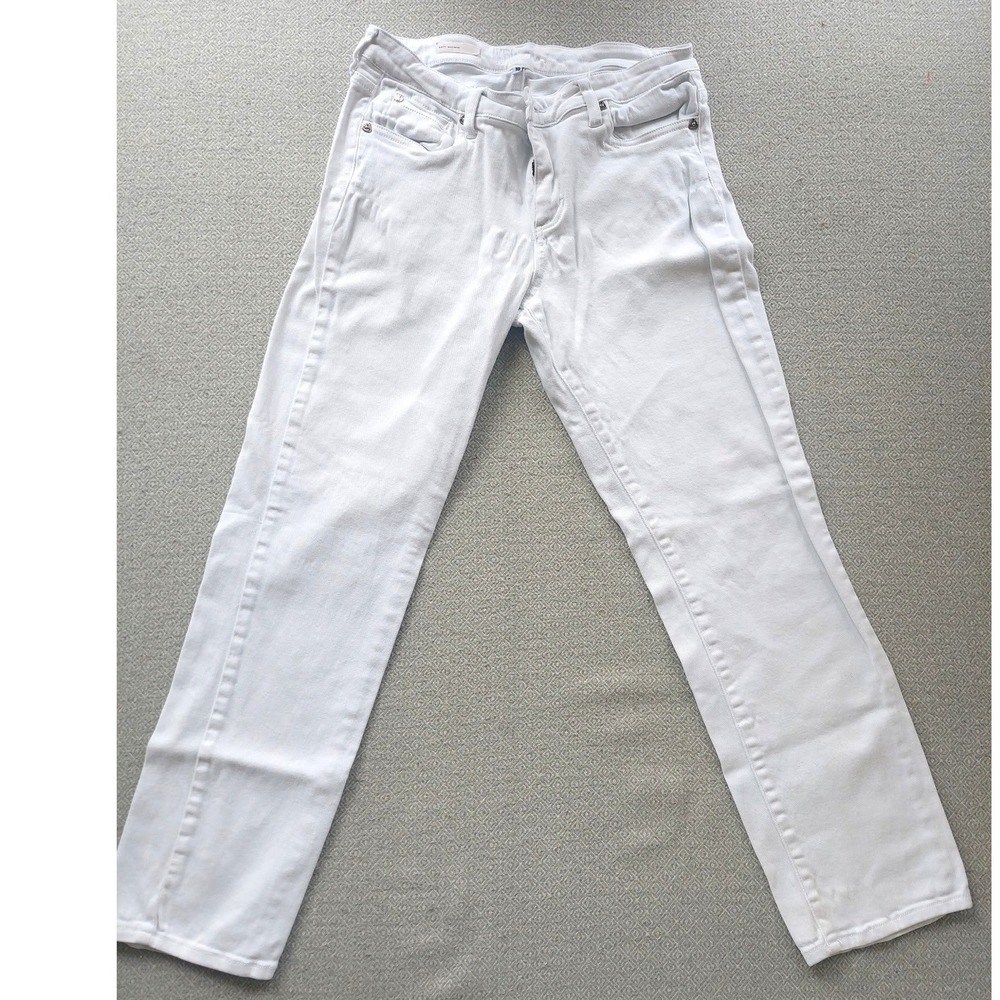 Kut from the Kloth Jeans Womens 10 White Katy Boyfriend Straight Leg Stretch